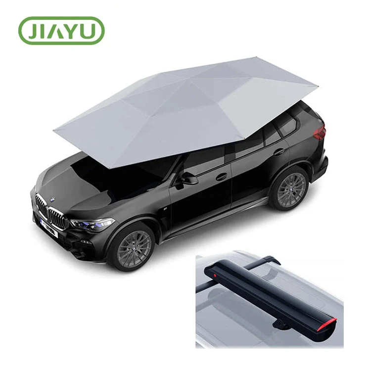 Com protegeix un paraigua remot automàtic de tenda de cotxe els vehicles del sol i de les deixalles exteriors?
